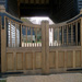 100 mm Thick Half Panelled Oak Gates